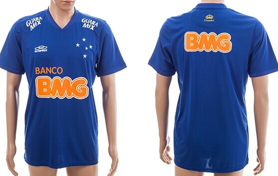 2014/15 Cruzeiro Esporte Clube Blank (or Custom) Home Soccer AAA+ T-Shirt