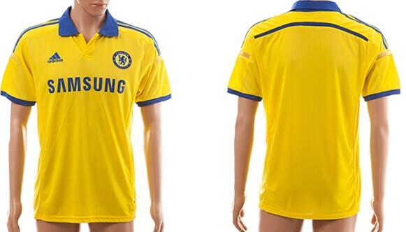 2014/15 Chelsea FC Blank (or Custom) Away Yellow Soccer AAA+ T-Shirt