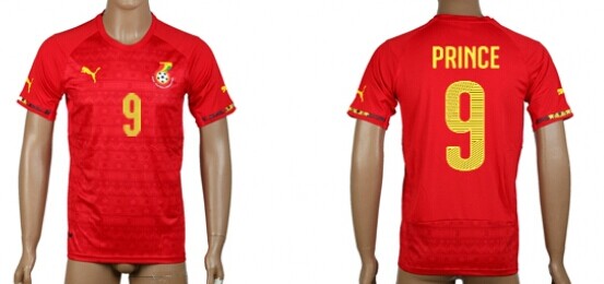2014 World Cup Ghana #9 Prince Away Soccer AAA+ T-Shirt