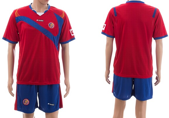 2014 World Cup Costa Rica Blank (or Custom) Home Soccer Shirt Kit