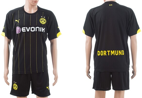 2014/15 Borussia Dortmund Blank (or Custom) Away Soccer Shirt Kit