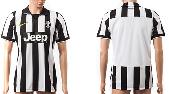 2014/15 Juventus FC Blank (or Custom) Home Soccer AAA+ T-Shirt