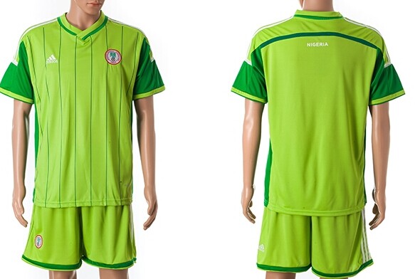 2014 World Cup Nigeria Blank (or Custom) Home Soccer Shirt Kit