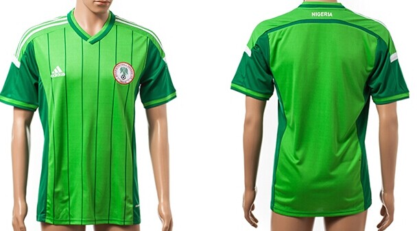 2014 World Cup Nigeria Blank (or Custom) Home Soccer AAA+ T-Shirt