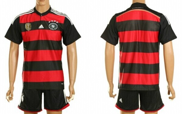 2014 World Cup Germany Blank (or Custom) 2014 FIFA Champions Away Soccer Shirt Kit