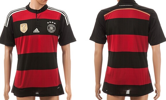 2014 World Cup Germany Blank (or Custom) 2014 FIFA Champions Away Soccer AAA+ T-Shirt