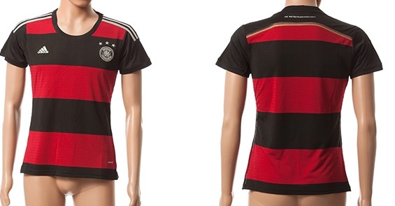2014 World Cup Germany Blank (or Custom) Away Soccer AAA+ T-Shirt_Womens