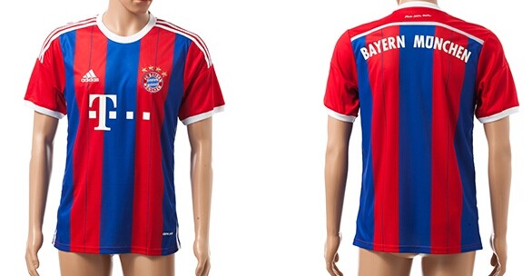 2014/15 Bayern Munchen Blank (or Custom) Home Soccer AAA+ T-Shirt