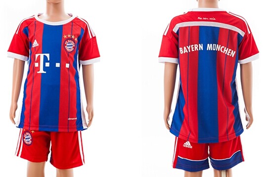 2014/15 Bayern Munchen Blank (or Custom) Home Soccer Shirt Kit