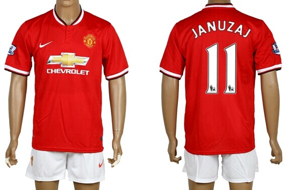 2014/15 Manchester United #11 Januzaj Home Soccer Shirt Kit