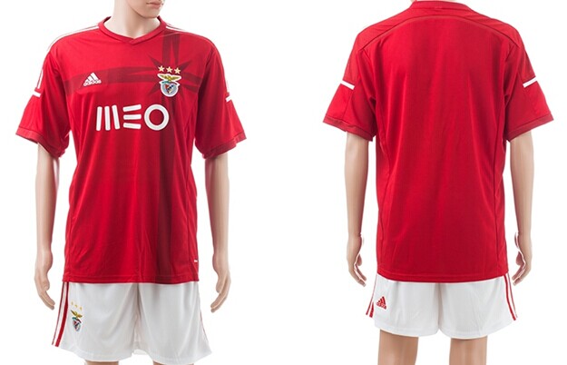 2014/15 SL Benfica Blank (or Custom) Home Soccer Shirt Kit