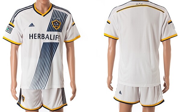 2014/15 Los Angels Galaxy Blank (or Custom) Home Soccer Shirt Kit