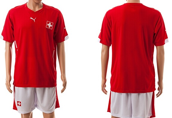2014 World Cup Switzerland Blank (or Custom) Home Soccer Shirt Kit