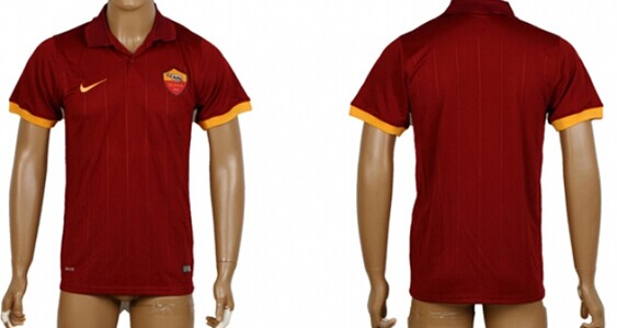 2014/15 AS Roma Blank (or Custom) Home Soccer AAA+ T-Shirt