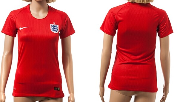 2014 World Cup England Blank (or Custom) Away Soccer AAA+ T-Shirt_Womens