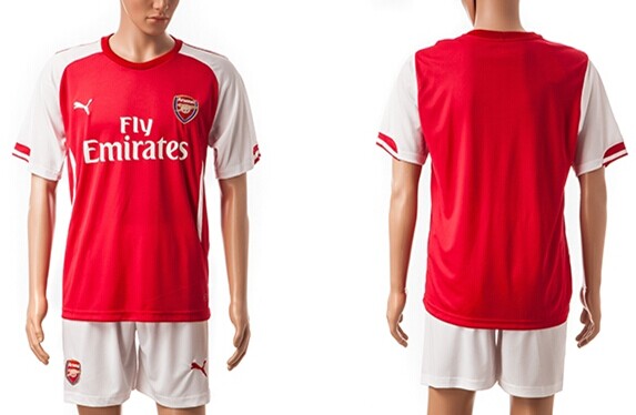 2014/15 Arsenal FC Blank (or Custom) Home Soccer Shirt Kit