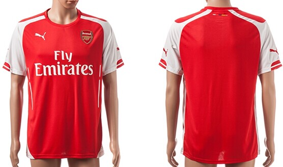 2014/15 Arsenal FC Blank (or Custom) Home Soccer AAA+ T-Shirt