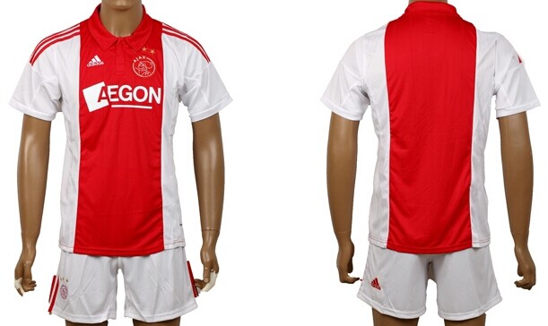 2014/15 AFC Ajax Blank (or Custom) Home Soccer Shirt Kit