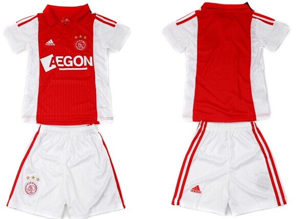 2014/15 AFC Ajax Blank (or Custom) Home Soccer Shirt Kit_Kids