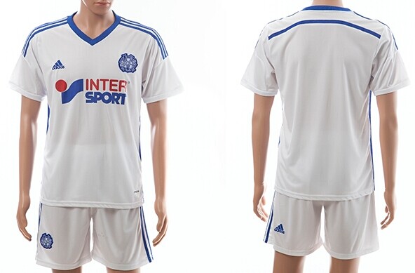 2014/15 Olympique de Marseille Blank (or Custom) Home Soccer Shirt Kit