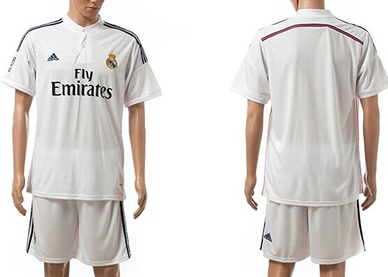 2014/15 Real Madrid Blank (or Custom) Home Soccer Shirt Kit