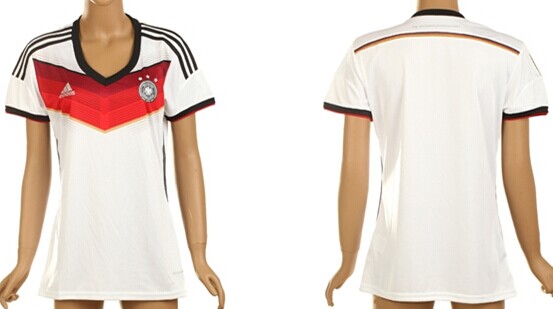 2014 World Cup Germany Blank (or Custom) Home Soccer AAA+ T-Shirt_Womens