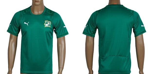 2014 World Cup Cote d'Ivoire Blank (or Custom) Away Soccer AAA+ T-Shirt
