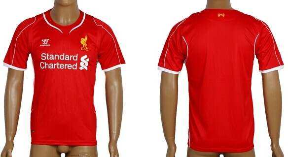 2014/15 Liverpool FC Blank (or Custom) Home Soccer AAA+ T-Shirt