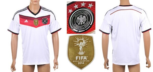 2014 World Cup Germany Blank (or Custom) 2014 FIFA Champions Home Soccer AAA+ T-Shirt