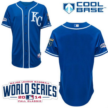 Kansas City Royals Blank 2014 World Series 2014 Blue Jersey
