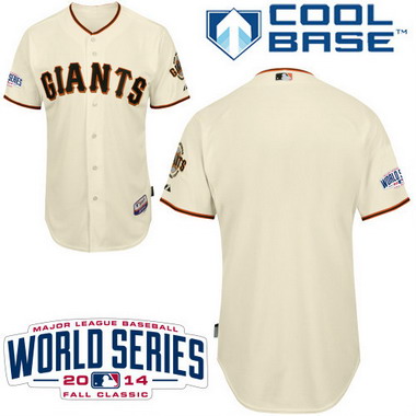 San Francisco Giants Blank 2014 World Series Cream Jersey