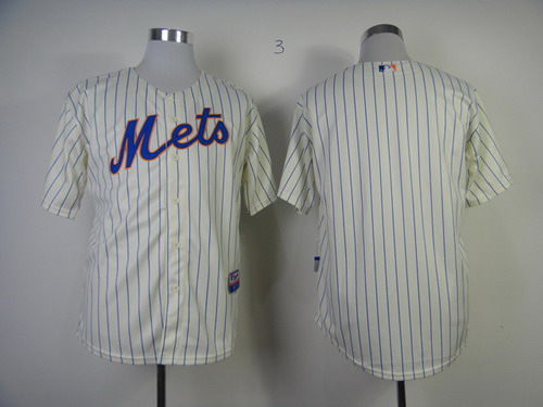 New York Mets Blank Cream Jersey