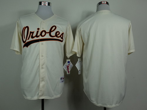 Baltimore Orioles Blank 1954 Cream Jersey