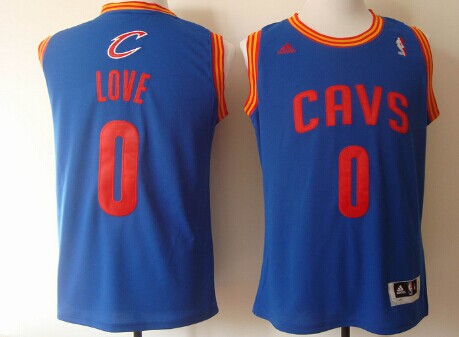 Cleveland Cavaliers #0 Kevin Love Revolution 30 Swingman Light Blue Jersey