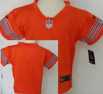 Nike Chicago Bears Blank Orange Toddlers Jersey
