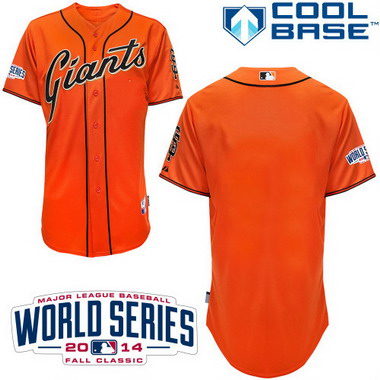 San Francisco Giants Blank 2014 World Series 2014 Orange Jersey