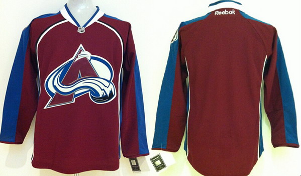 Colorado Avalanche Blank Red Jersey