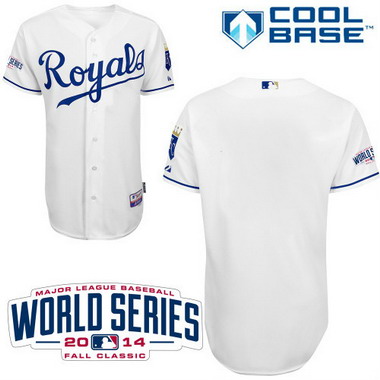 Kansas City Royals Blank 2014 World Series White Jersey