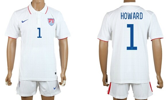 2014 World Cup USA #1 Howard Home Soccer Shirt Kit