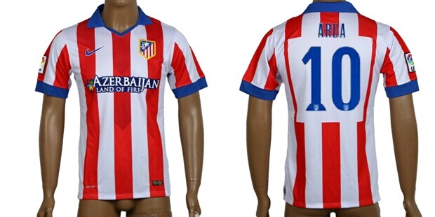 2014/15 Atletico Madrid #10 Arda Home Soccer AAA+ T-Shirt
