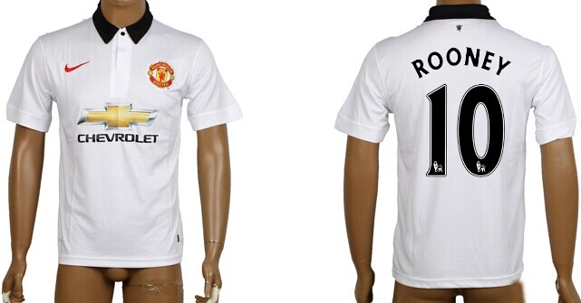 2014/15 Manchester United #10 Rooney Away Soccer AAA+ T-Shirt