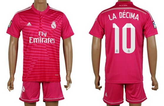 2014/15 Real Madrid #10 La Decima Home Soccer Shirt Kit