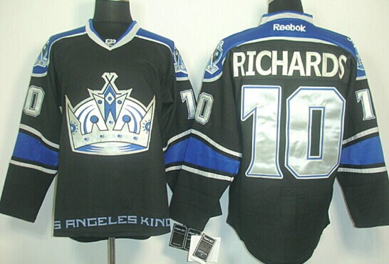 Los Angeles Kings #10 Mike Richards Black Third Jersey