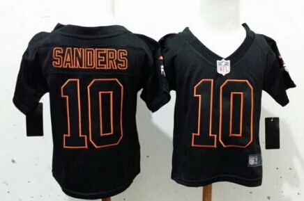 Nike Denver Broncos #10 Emmanuel Sanders Lights Out Black Toddlers Jersey