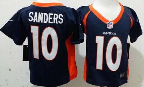 Nike Denver Broncos #10 Emmanuel Sanders Blue Toddlers Jersey