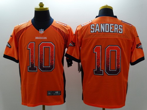 Nike Denver Broncos #10 Emmanuel Sanders 2013 Drift Fashion Orange Elite Jersey
