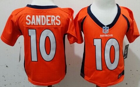 Nike Denver Broncos #10 Emmanuel Sanders Orange Toddlers Jersey