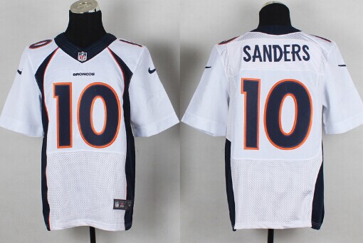 Nike Denver Broncos #10 Emmanuel Sanders 2013 White Elite Jersey