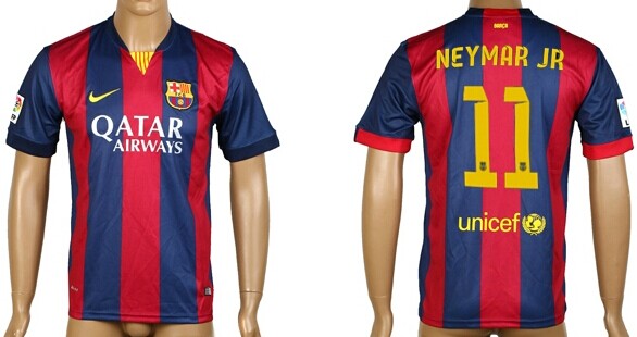2014/15 FC Bacelona #11 Neymar Jr Home Soccer AAA+ T-Shirt