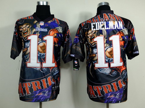 Nike New England Patriots #11 Julian Edelman 2014 Fanatic Fashion Elite Jersey